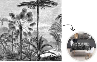 Tafelkleed - Tafellaken - 180x180 cm - Design - Bomen - Natuur - Planten - Botanisch - Binnen en Buiten