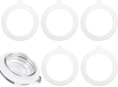 6 Stuks Silicone Vervangingsringen voor Inmaakpotten - Lekvrije Rubber Seals voor Glazen Potten en Lekkagebestendige Dekselringen