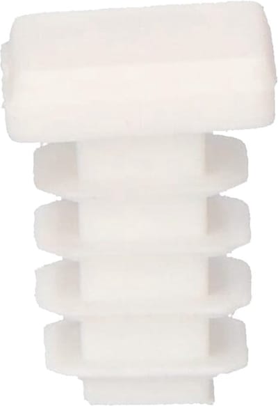 Insteekdop Stoel en Tafel - Stoelpootdoppen Insteek - Vierkant - 16x16mm - Wit - 4 stuks
