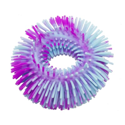 1/4 STKS Dichte Haararmbandjes Fidget Speelgoed Contrastkleur Stressverlichting Rekbaar Touw Sensorisch Speelgoed voor Kinderen Cadeaus Klaslokaal Prijzen white