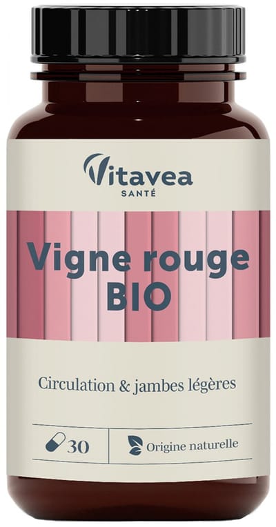 Vitavea Rode Wijnstok Circulatie & Lichte Benen Bio 30 Capsules
