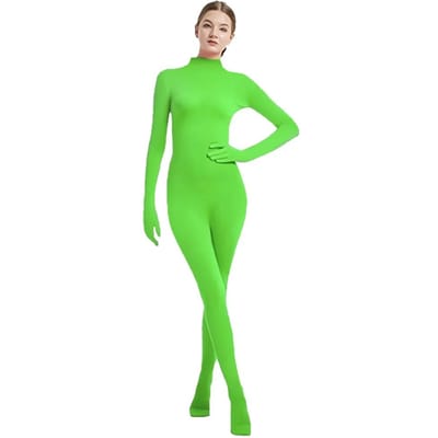 Volledig Lichaam Zentai Pak voor Volwassenen Dames Spandex Tweede Huid Strakke Pakken Halloween Feest Cosplay Kostuum Effen Kleur 170