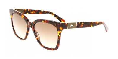 Longchamp LO696S Dark havana 54/17/140 WOMAN Zonnebrillen