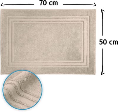 Famanu - Handdoek Dikte – Hotelkwaliteit – Zachte en Absorberende Douchemat – 50x70 cm – 100% Katoen – Beige