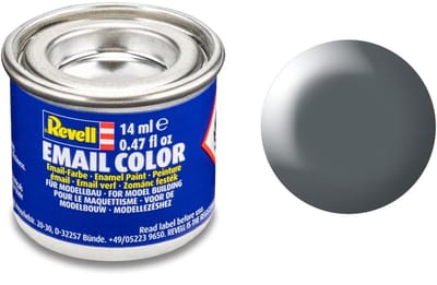 Revell Hobbyverf Enamel verf - #378 Dark Grey - Satin - RAL7012 - Enamel - Verf potje - 14 ml