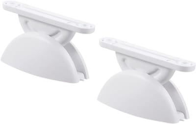Deurstoppers Camper - Deurvanger Houder - Voorkom Schade - Halve Cirkel Design - 2 Stuks - Wit