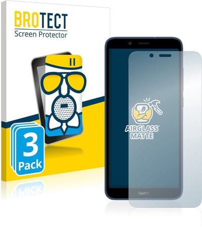 BROTECT - Screenprotector voor Xiaomi Redmi 7A - Folie Beschermfolie Beschermglas matte 3 Stuks