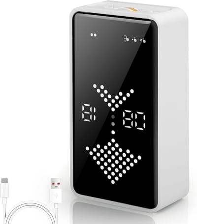 Digitale Tomatentimer met Simuleerbaar Zand Effect, Snel Instelbaar, Geluidsloos en Batterijniveau Indicator voor Productiviteit in Klaslokaal en Studio