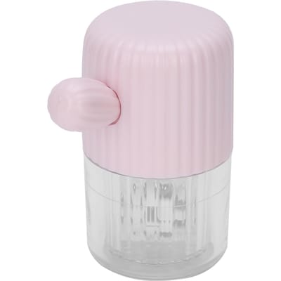 Nettoyeur de lentilles de contact portable, boîtier de nettoyage manuel pour lentilles, rotation, appareil de nettoyage mignon, rose rose
