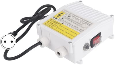 Pompregelaar - Pompbesturingskast - Automatische Waterregeling - Ingebouwde Thermische Beveiliging - 550W EU Plug 220V - Grijs