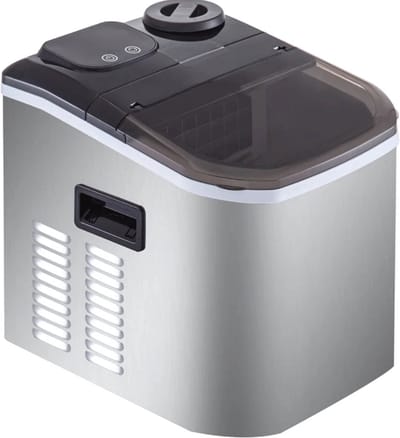 IJsblokjesmachine – 250W - IJsblokjesmaker met IJsschep – 24 blokjes per 15 minuten – Zelfreinigingsfunctie - Draagbaar - Zwart