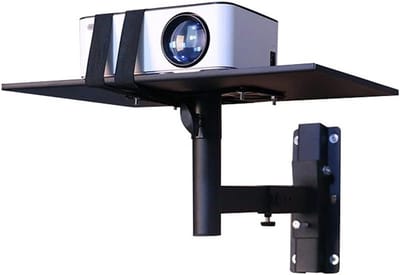 Speaker Muurbeugel - Projector Plank - Audio Installatie - Robuuste Metalen Constructie - 36 cm Diameter - Zwart