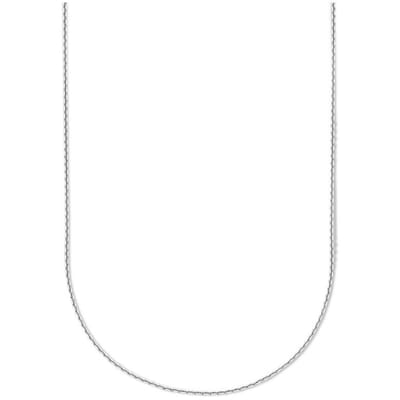 collier anker gediamanteerd 1,1 mm zilver gerhodineerd