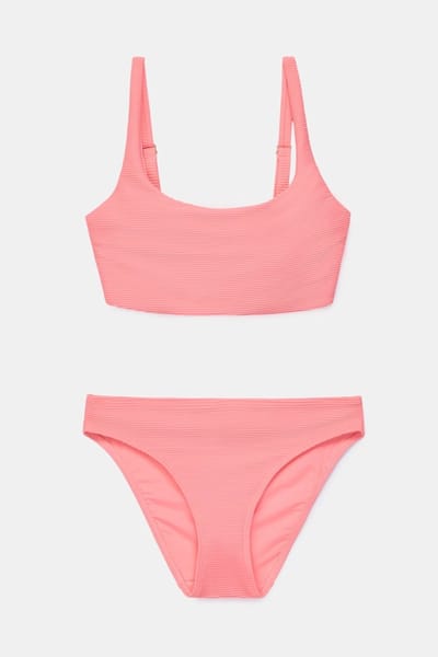 Woody bikini meisjes/dames - roodroze - 261-10-YAB-A/432 - maat 176