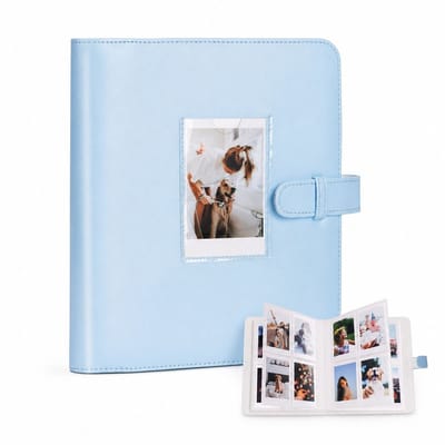 VHV - Fotoalbum - Album voor 3 Inch Foto's - PU Leren Hoes