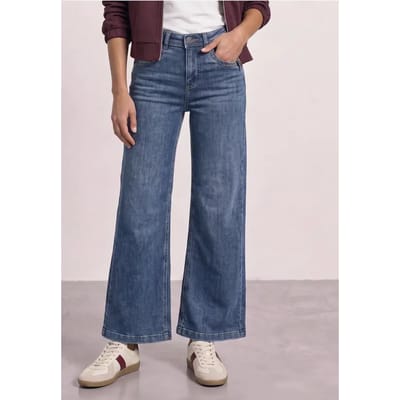 Jeans met High Waist en Wide Leg pijpen in een Loose Fit pasvorm