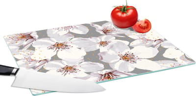 Glazen Snijplank - 39x28 - Bloemen - Sakura - Patronen - Snijplanken Glas
