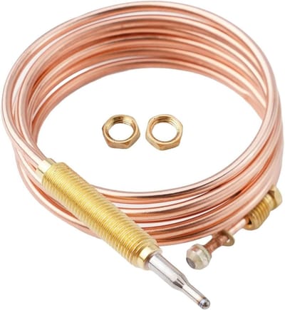 Thermo-element - Gaskoppel - Apparaten Aansturen - Veelzijdige Compatibiliteit - Tot 150 cm - Zwart