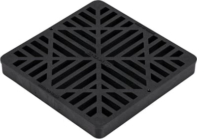 Vierkant Rooster - Rooster Zwart - Ventilatie Afdekken - Verwijderbaar Ontwerp - 9-Inch - Zwart