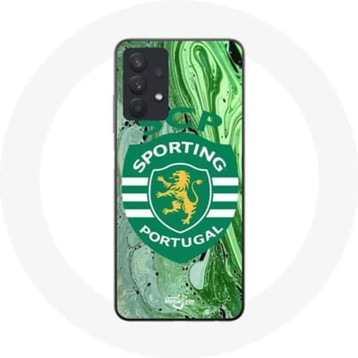Hoesje - MANIACASE - Samsung Galaxy A32 5G - Flexibel - Sporting Portugal - Groen