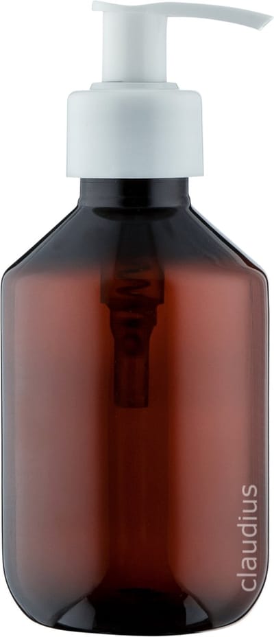 Lege Plastic Fles 250 ml PET Amber bruin - met witte pomp - set van 10 stuks - Navulbaar - Leeg