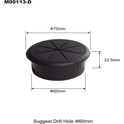 Flexibele Kabel Doorvoerring 2 Inch Zwart Wit Rubberen Doorvoerringen Pakking In Bureau Tafel Meubilair voor Gat Afdekking Draad Doorvoer Organizer 1pcs