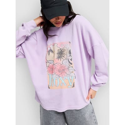 Roxy Eastside Midweight T-shirt Met Lange Mouwen Paars,Roze L Vrouw