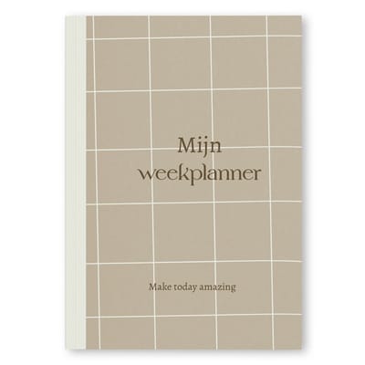 Fyllbooks - Mijn Weekplanner - Planner Ongedateerd - Week Agenda Datumloos - Planning - Neutral