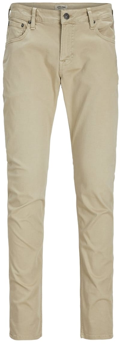 JACK & JONES Glenn Blaine Icon slim fit - heren 5-pocket broek - beige - Maat: 36/32