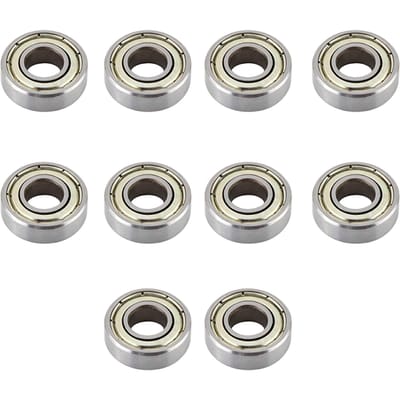 10 Stuks Hittebestendig Duurzaam Multi-Use Lagerstaal Miniatuur 698ZZ Kogellagers(8x19x6mm)