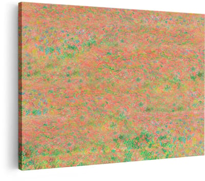 Artaza Canvas Schilderij Abstract Schilderij - 60x40 cm - Wanddecoratie Bloemenveld - Muurdecoratie Kleurrijk - Schilderijen Op Canvas Natuur