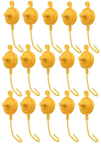 Dailygoods- Plantenhouder 15 stuks - Verstelbare Plantenhanger - Intrekbare Ondersteuning - Verticaal Tuinieren - Binnenhuisdecoratie - Maximaal 1,4 meter lengte - Plantensteun
