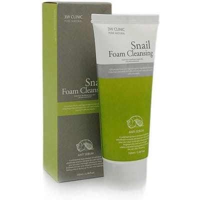 Snail Foam 3w-clinic Reiniging met slakkenslijm 100 ml