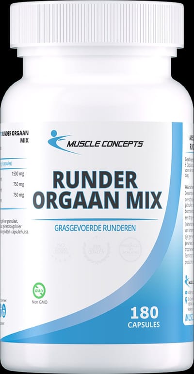 Runder Orgaan Mix supplement - 180 capsules | Muscle Concepts