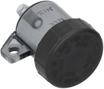 Dailygoods- Remvloeistofreservoir Transparant Zwart - Motorfietsaccessoire - Olie-opslagtank - Eenvoudig te installeren - Duurzaam - Compatibel met Yamaha - Remtank