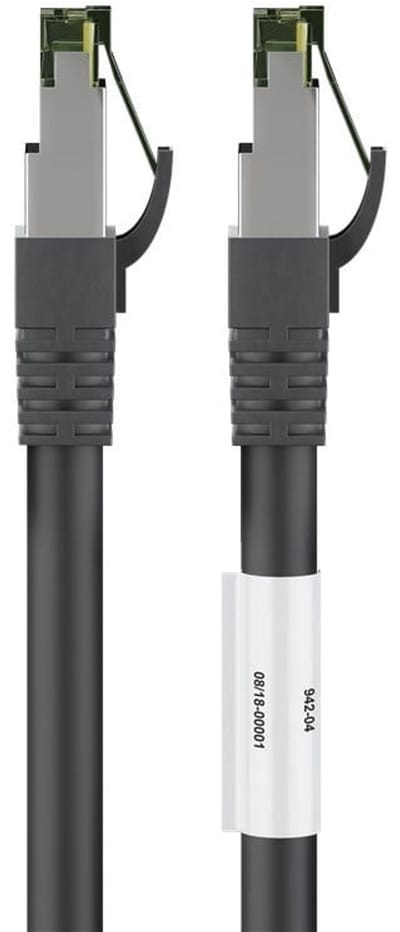 Danicom Cat8 S/FTP (PIMF) patchkabel - 5 meter zwart - netwerkkabel - internetkabel - UTP kabel - RJ45 - 10000 mbit/s