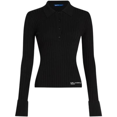 T-Shirt Lange Mouw Karl Lagerfeld KLJ Ls Knitted Polo B1W18026