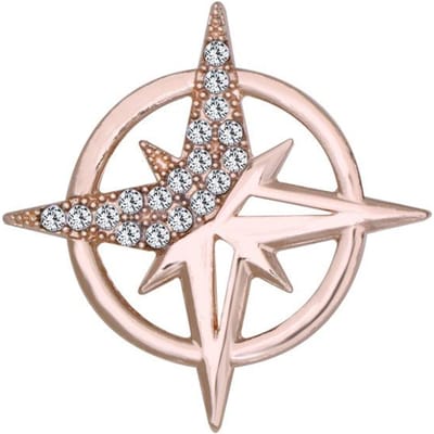 Koreaanse Mode Metalen Ster Broche Spelden Strass Kristal Badge Reversspeld Heren Pak Shirt Kraag Luxulry Broches Sieraden Cadeaus white