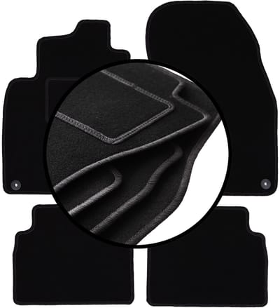Complete set veloursmatten voor: Saab 9-3 II Y3SF stationwagen, sedan (2002-2014)