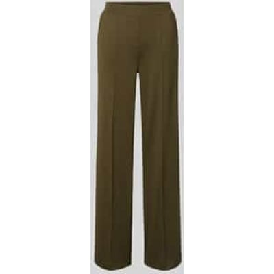 Straight leg stoffen broek met vaste persplooien