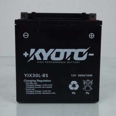 Batterie SLA Kyoto pour Moto Harley Davidson 1690 FLHTC electra glide classic 2011 à 2012 YIX30L-BS SLA / 12V 30Ah Neuf