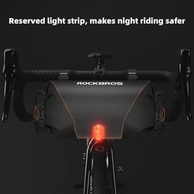 Waterproof 2L Front Bicycle Handlebar Bag - Black