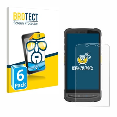BROTECT - Screenprotector voor Newland MT9055 Orca III - Folie Beschermfolie transparant 6 Stuks