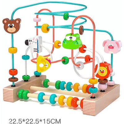 Montessori Baby Speelgoed Houten Achtbaan Kralenbaan Peuter Vroege Educatie Educatieve Puzzel Wiskunde Speelgoed voor Kinderen 2025