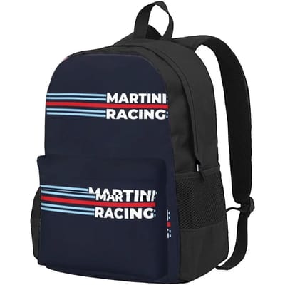 Martini Racing Team Rugzakken Schooltassen Cartoon Rugzak Laptop Rugzak Schoudertas