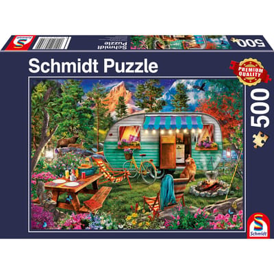 Schmidt Spiele puzzel camper romantiek, puzzel voor volwassenen, premium, 500 stukjes, 57379