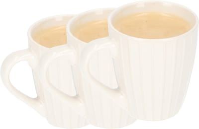 Mokken 3 Stuks 200ml – Koffiemokken met Oor – Aardewerk Mok – Espresso Kopjes – Theemokken – Koffietassen