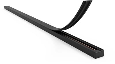 Qub Afdekstrip 1 meter voor 1-fase - Zwart - Voor Railverlichting