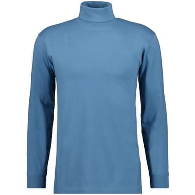 Ragman Long Sleeve Uni Col T-Shirt Single Jersey Blauwgrijs / male