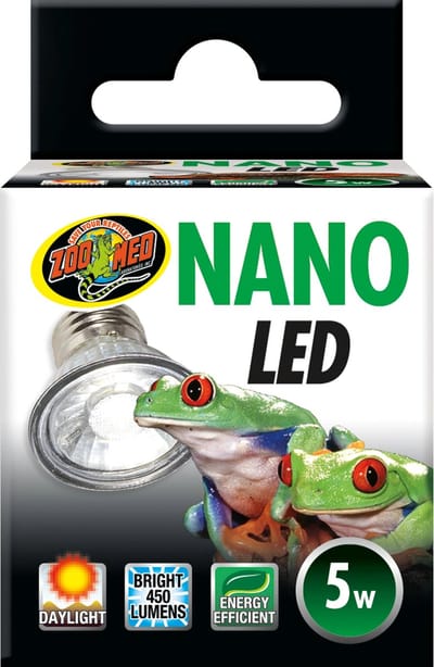 Zoo Med Nano LED terrariumlamp 5W voor nano terraria en kleine habitats